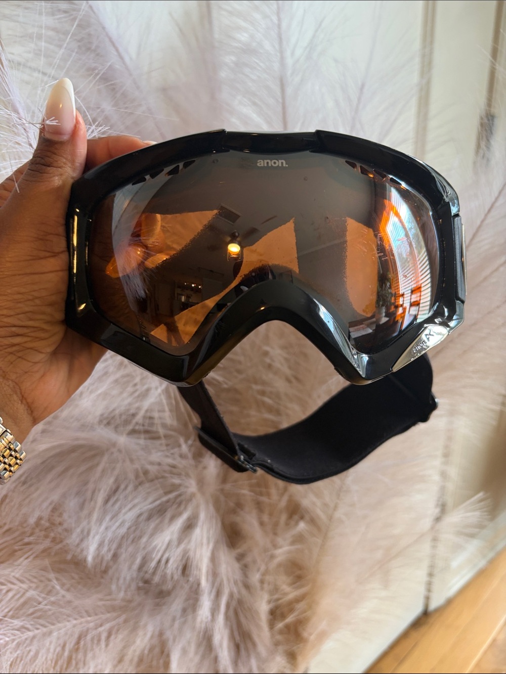 Anon Snow Goggles in Black with Amber Lens - Picture 6 of 9